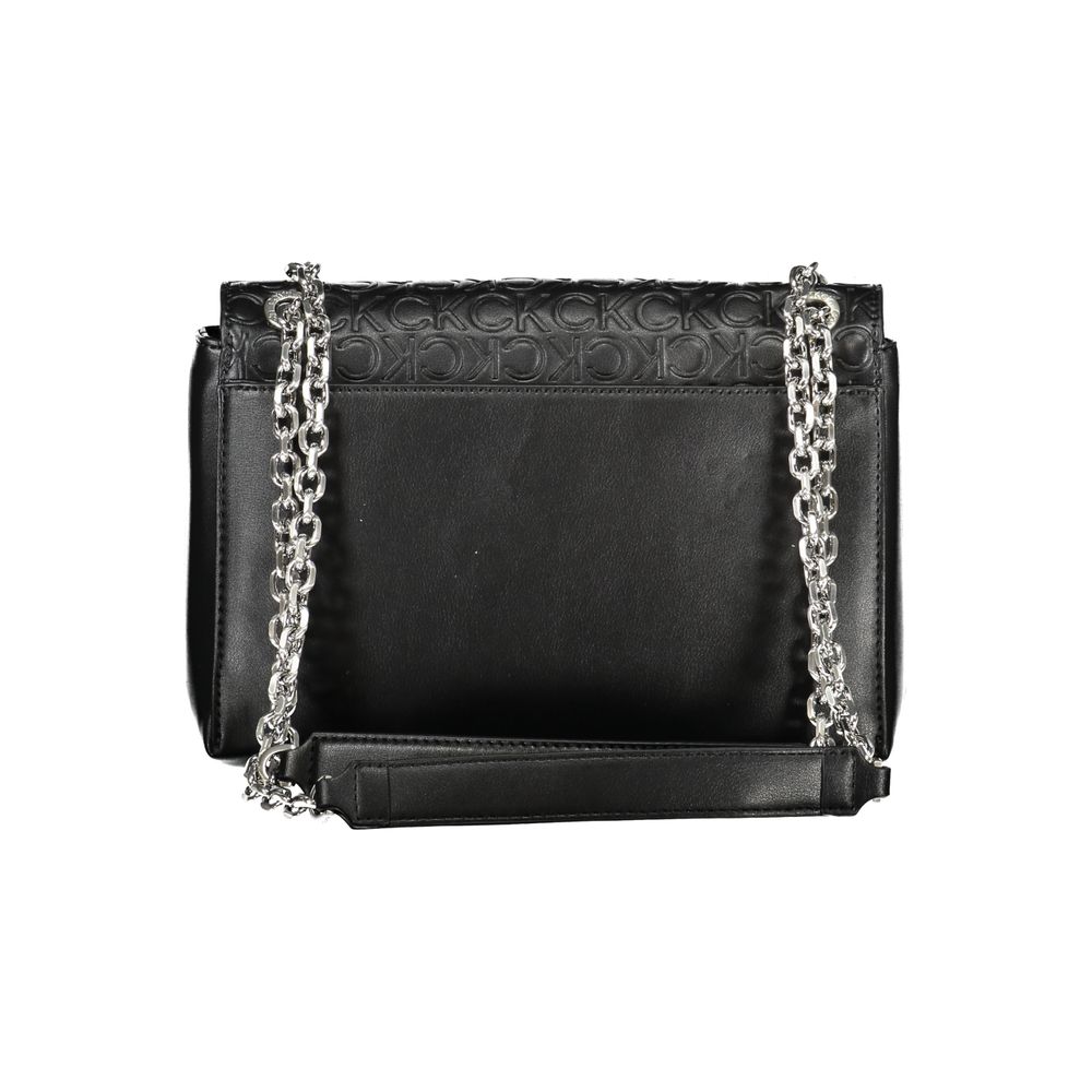 Black Polyester Handbag-Calvin Klein-LabelTerrace.com