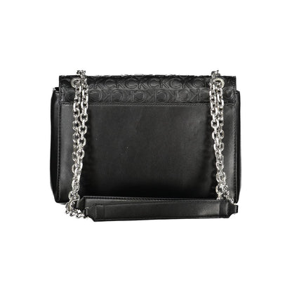 Black Polyester Handbag-Calvin Klein-LabelTerrace.com