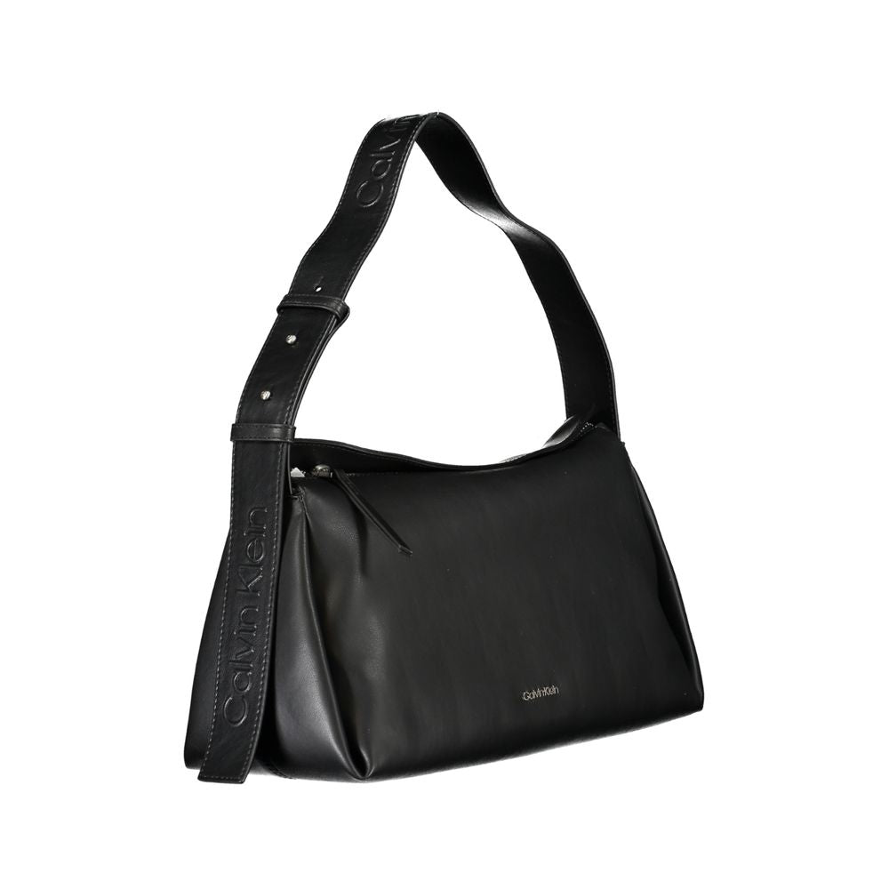 Black Polyester Handbag-Calvin Klein-LabelTerrace.com