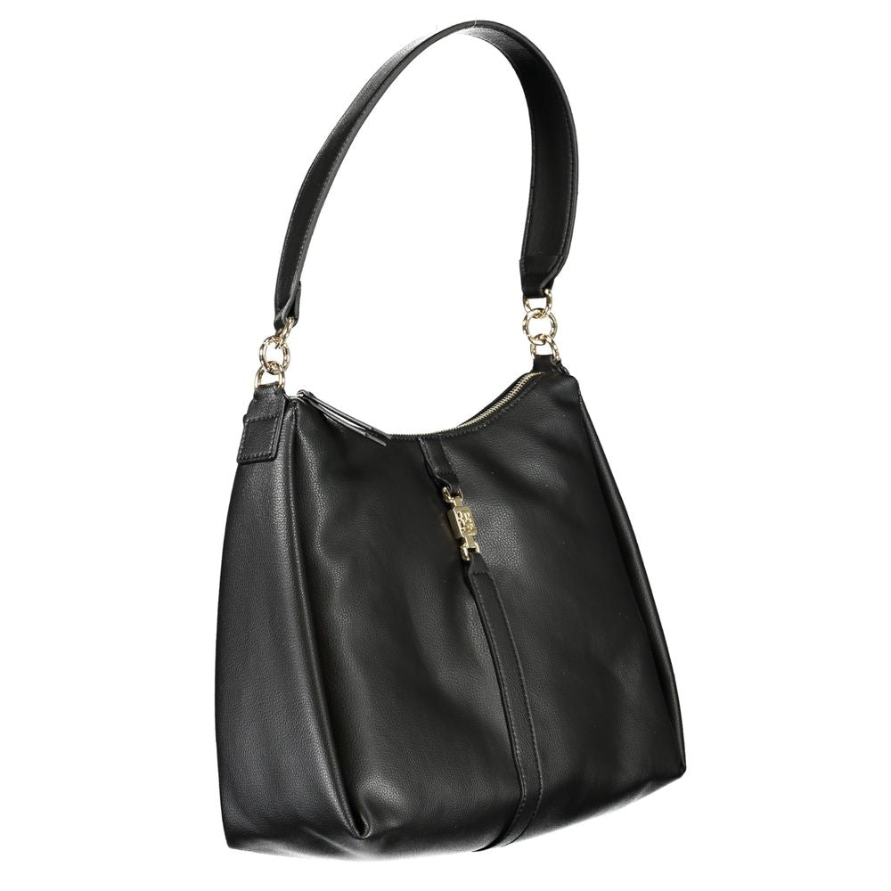Black Polyester Handbag-Tommy Hilfiger-LabelTerrace.com
