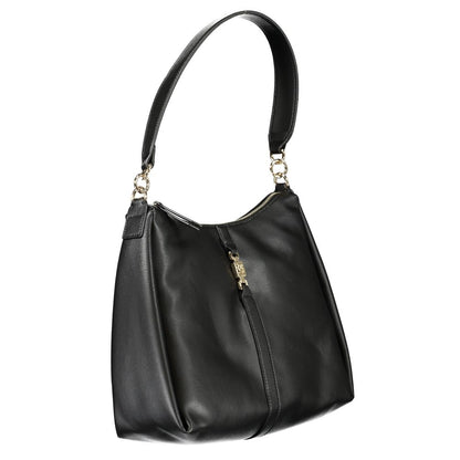 Black Polyester Handbag-Tommy Hilfiger-LabelTerrace.com