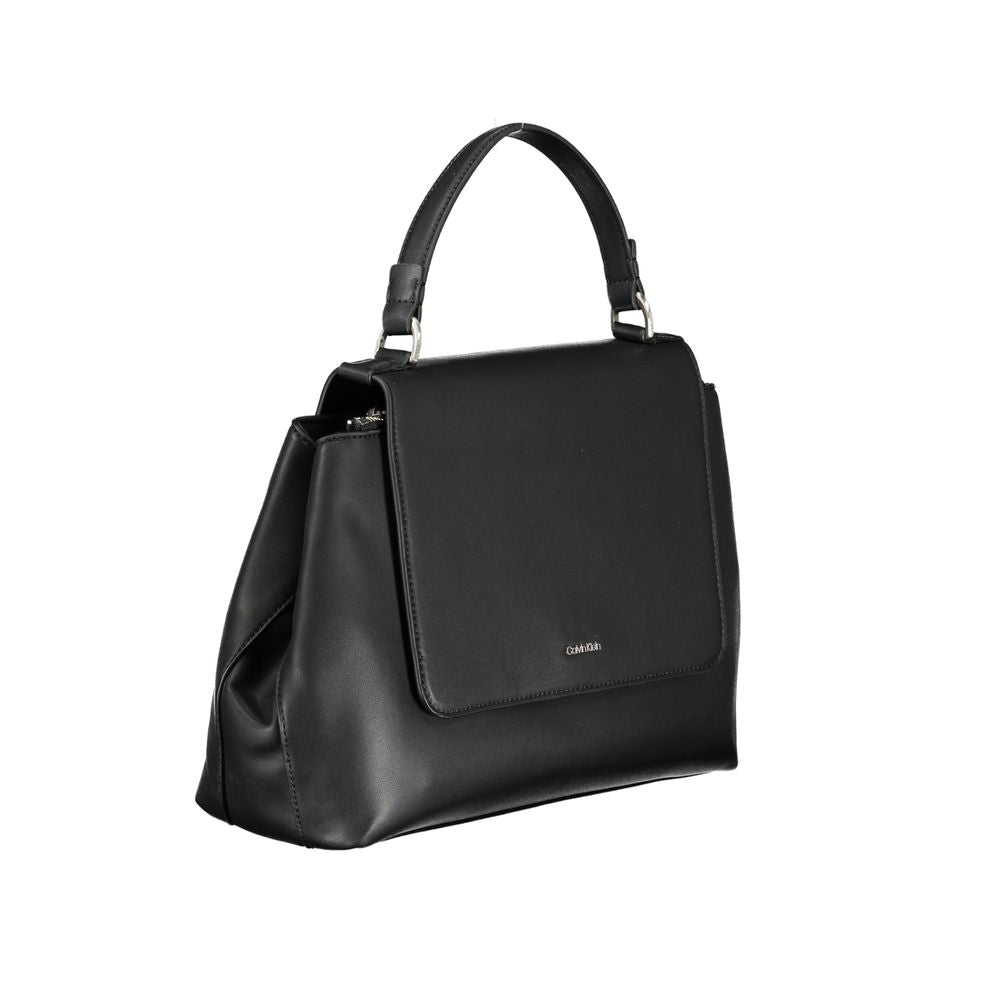 Black Polyester Handbag-Calvin Klein-LabelTerrace.com