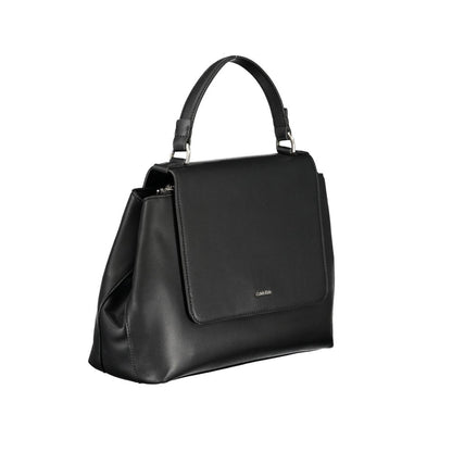 Black Polyester Handbag-Calvin Klein-LabelTerrace.com