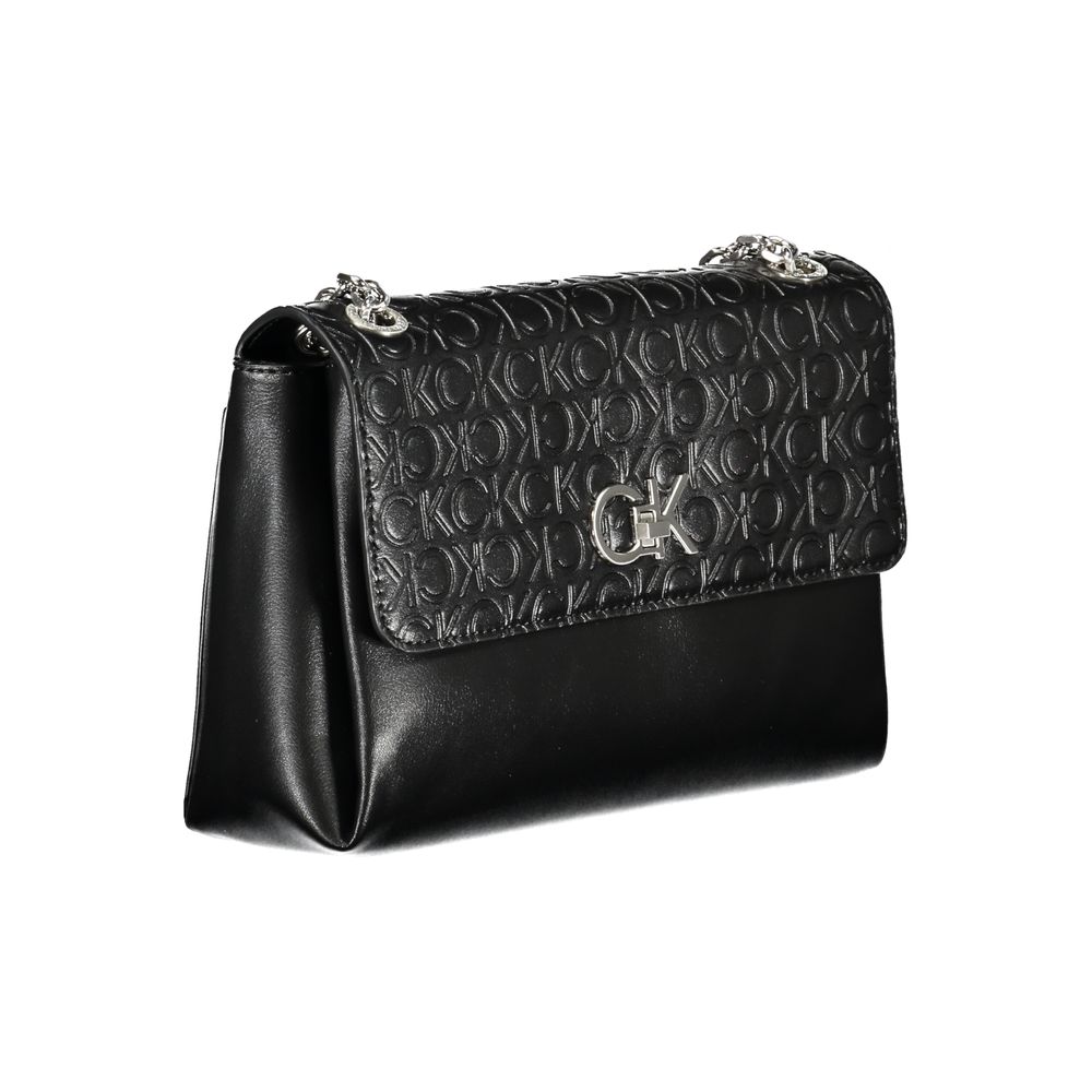 Black Polyester Handbag-Calvin Klein-LabelTerrace.com