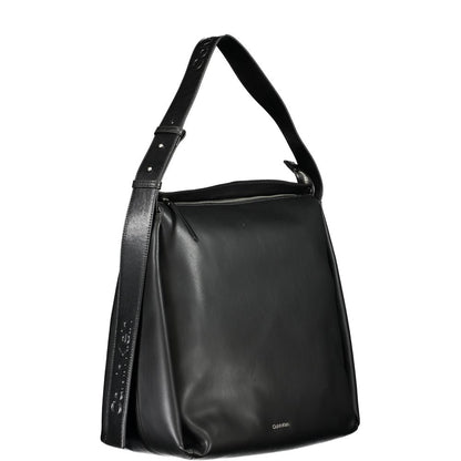 Black Polyester Handbag-Calvin Klein-LabelTerrace.com
