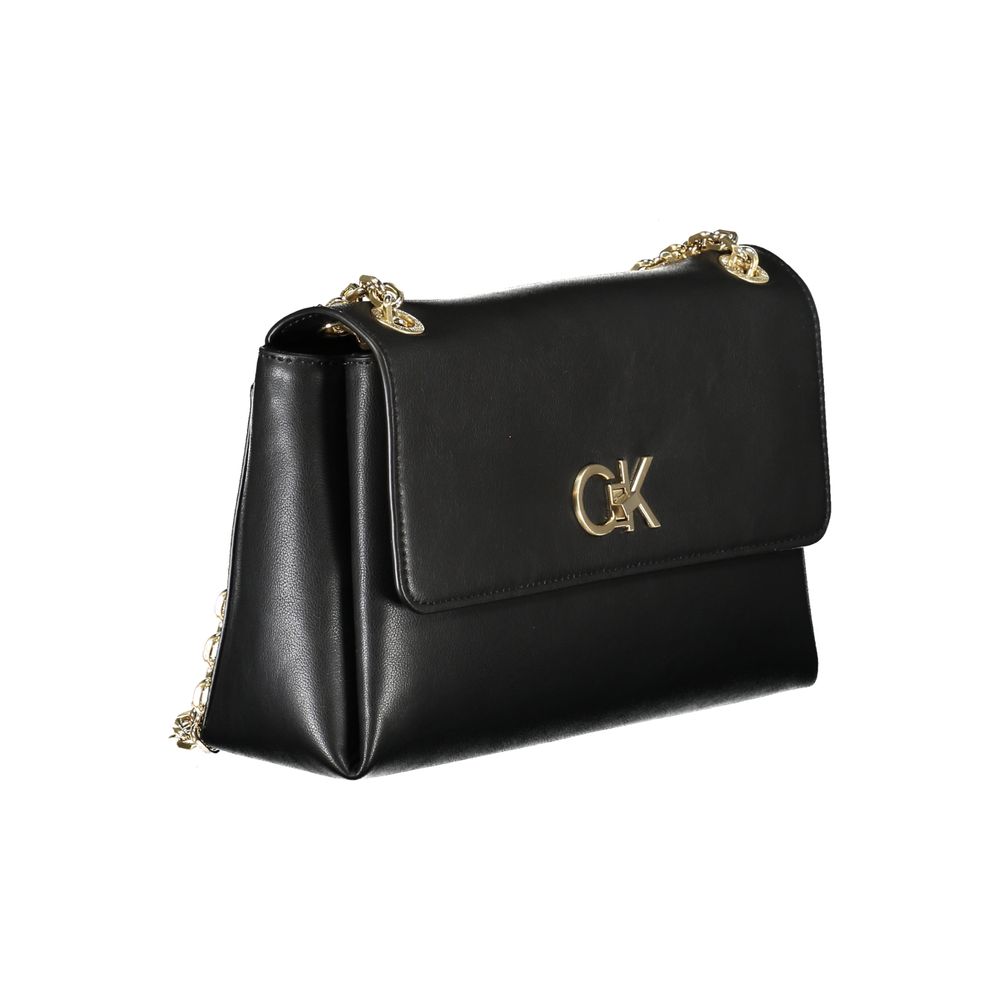 Black Polyester Handbag-Calvin Klein-LabelTerrace.com