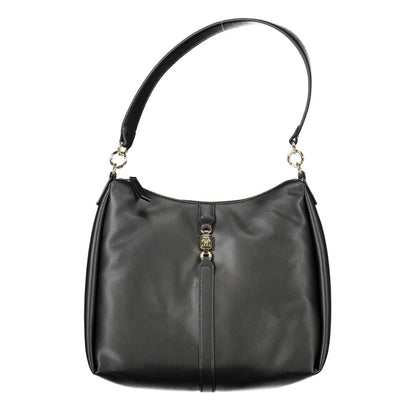 Black Polyester Handbag-Tommy Hilfiger-LabelTerrace.com