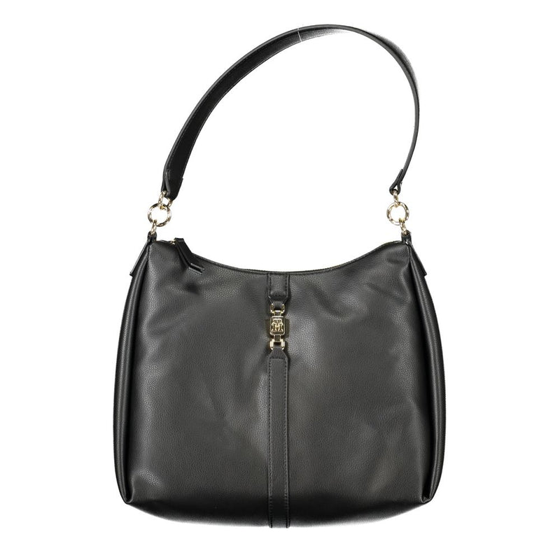 Black Polyester Handbag-Tommy Hilfiger-LabelTerrace.com
