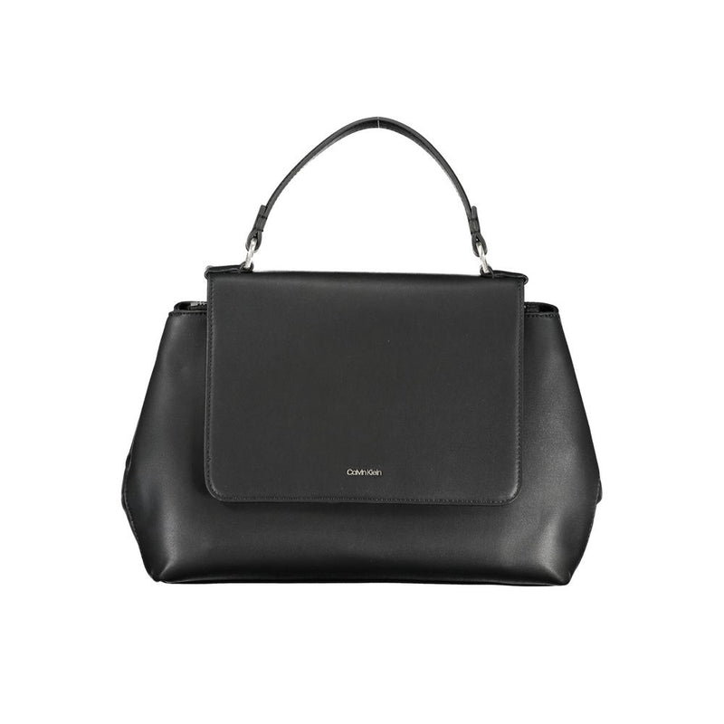 Black Polyester Handbag-Calvin Klein-LabelTerrace.com