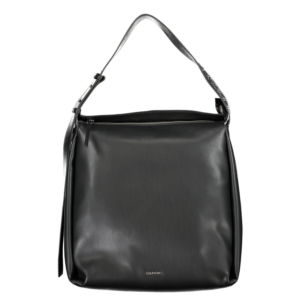 Black Polyester Handbag-Calvin Klein-LabelTerrace.com