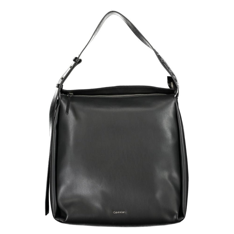 Black Polyester Handbag-Calvin Klein-LabelTerrace.com