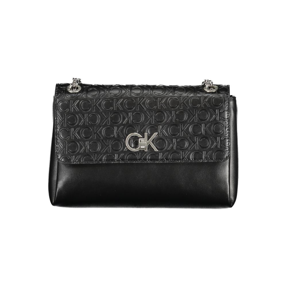 Black Polyester Handbag-Calvin Klein-LabelTerrace.com