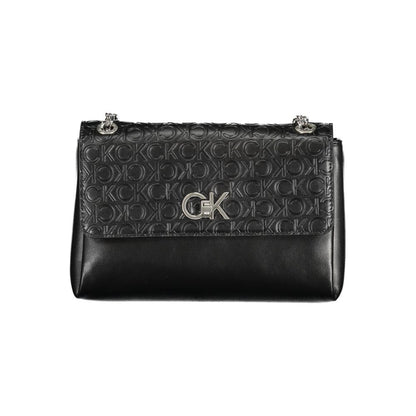 Black Polyester Handbag-Calvin Klein-LabelTerrace.com