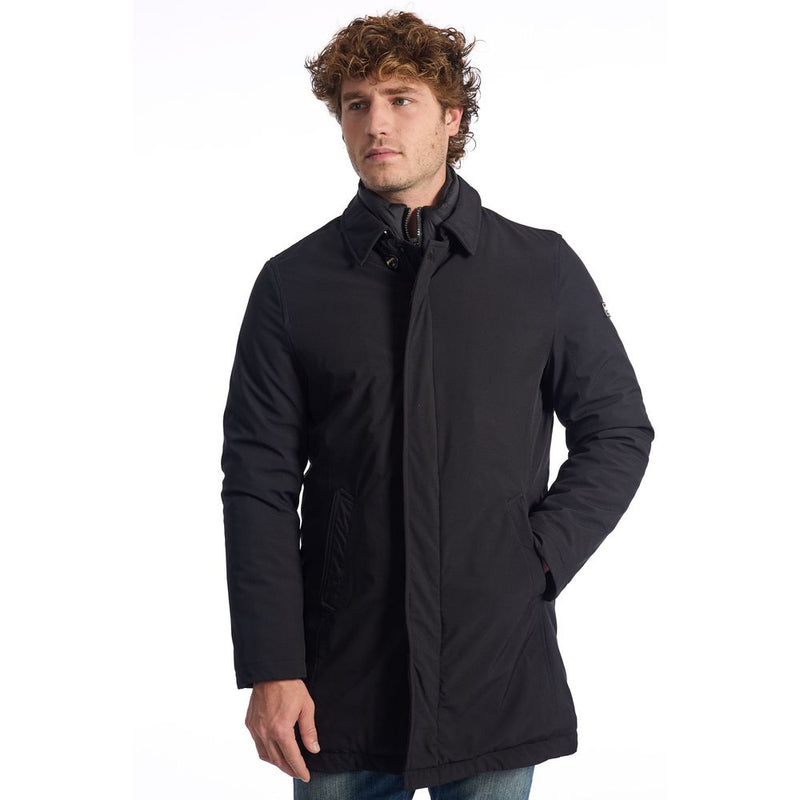 Black Polyester Jacket-Baldinini Trend-LabelTerrace.com