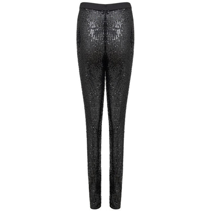 Black Polyester Joggers (Workout Pants)