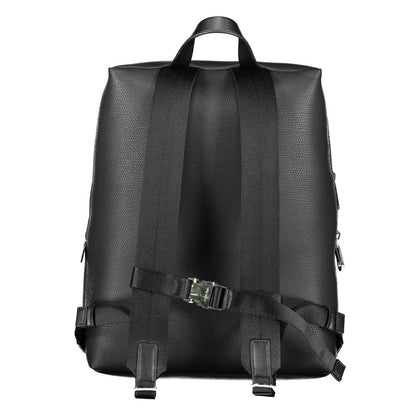 Black Polyester Men Backpack-Calvin Klein-LabelTerrace.com