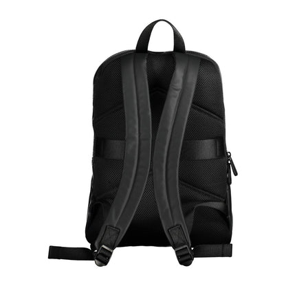 Black Polyester Men Backpack-Calvin Klein-LabelTerrace.com