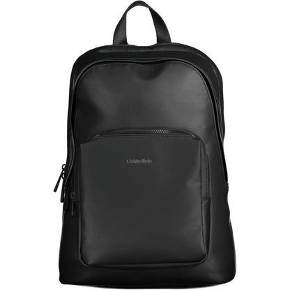 Black Polyester Men Backpack-Calvin Klein-LabelTerrace.com