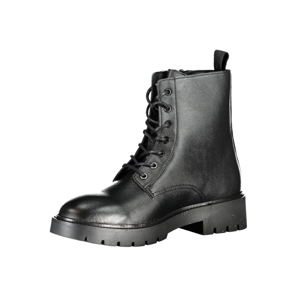 Black Polyester Men Boot-Calvin Klein-LabelTerrace.com
