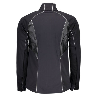 Black Polyester Men Jacket-Bjorn Daehlie-LabelTerrace.com