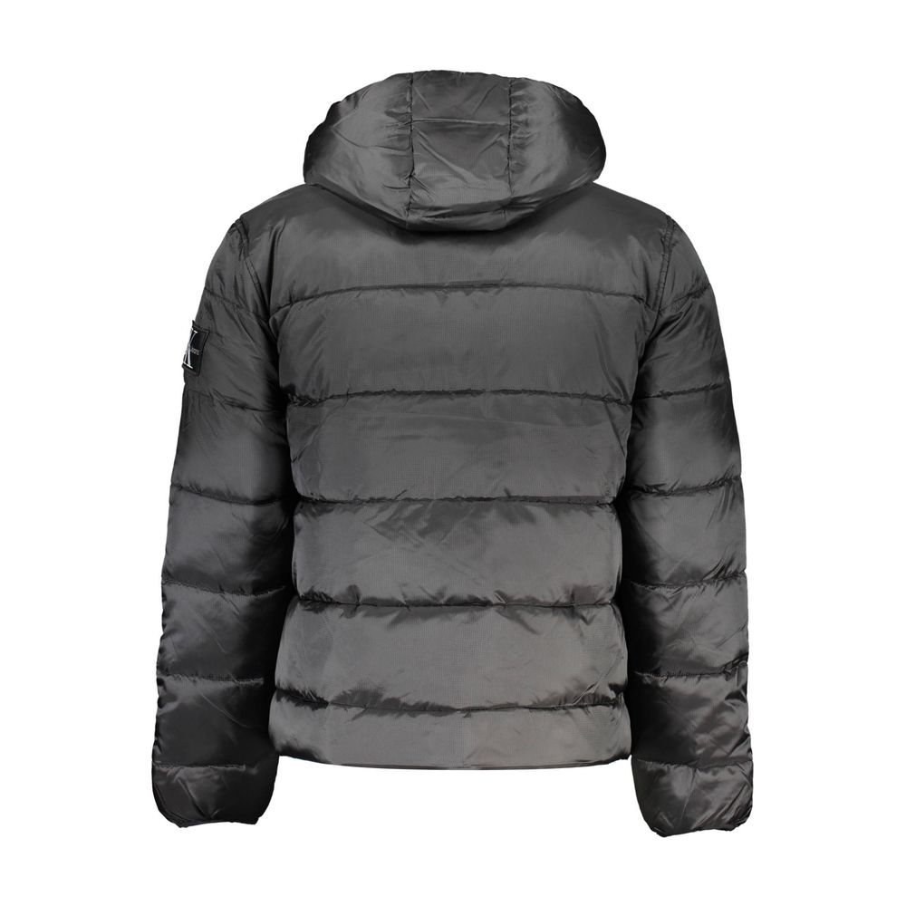 Black Polyester Men Jacket-Calvin Klein-LabelTerrace.com