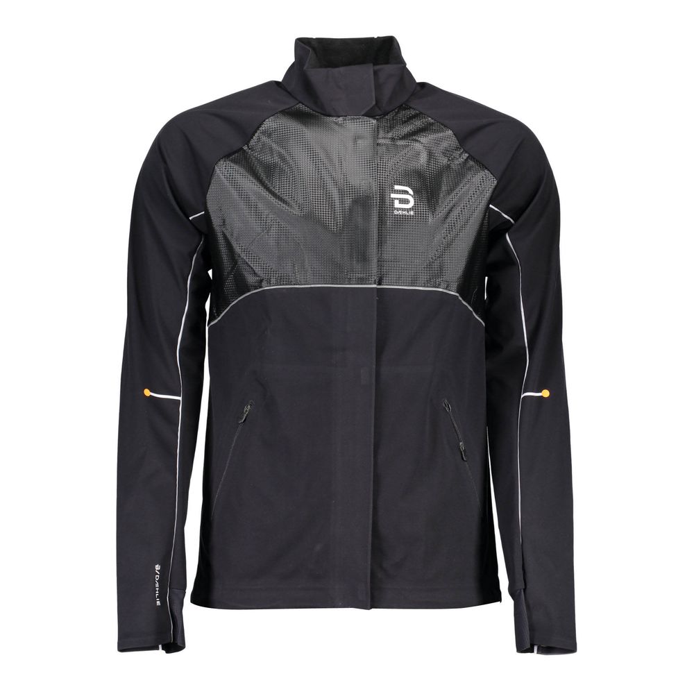 Black Polyester Men Jacket-Bjorn Daehlie-LabelTerrace.com