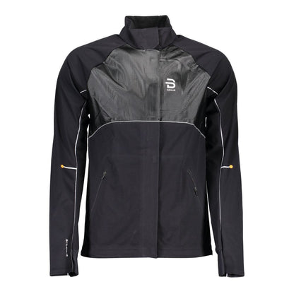 Black Polyester Men Jacket-Bjorn Daehlie-LabelTerrace.com