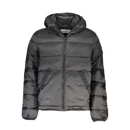 Black Polyester Men Jacket-Calvin Klein-LabelTerrace.com