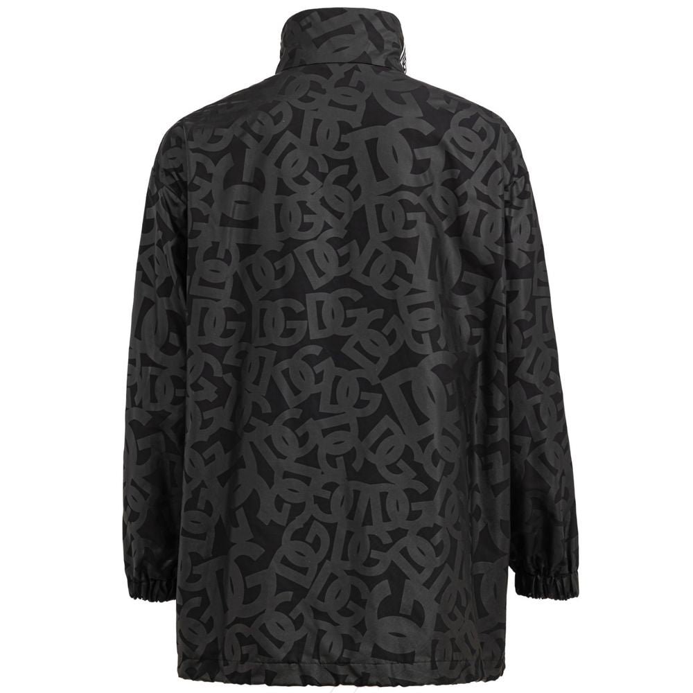 Black Polyester Jackets & Coat-Dolce & Gabbana-LabelTerrace.com