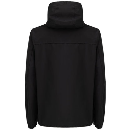 Black Polyester Jackets & Coat