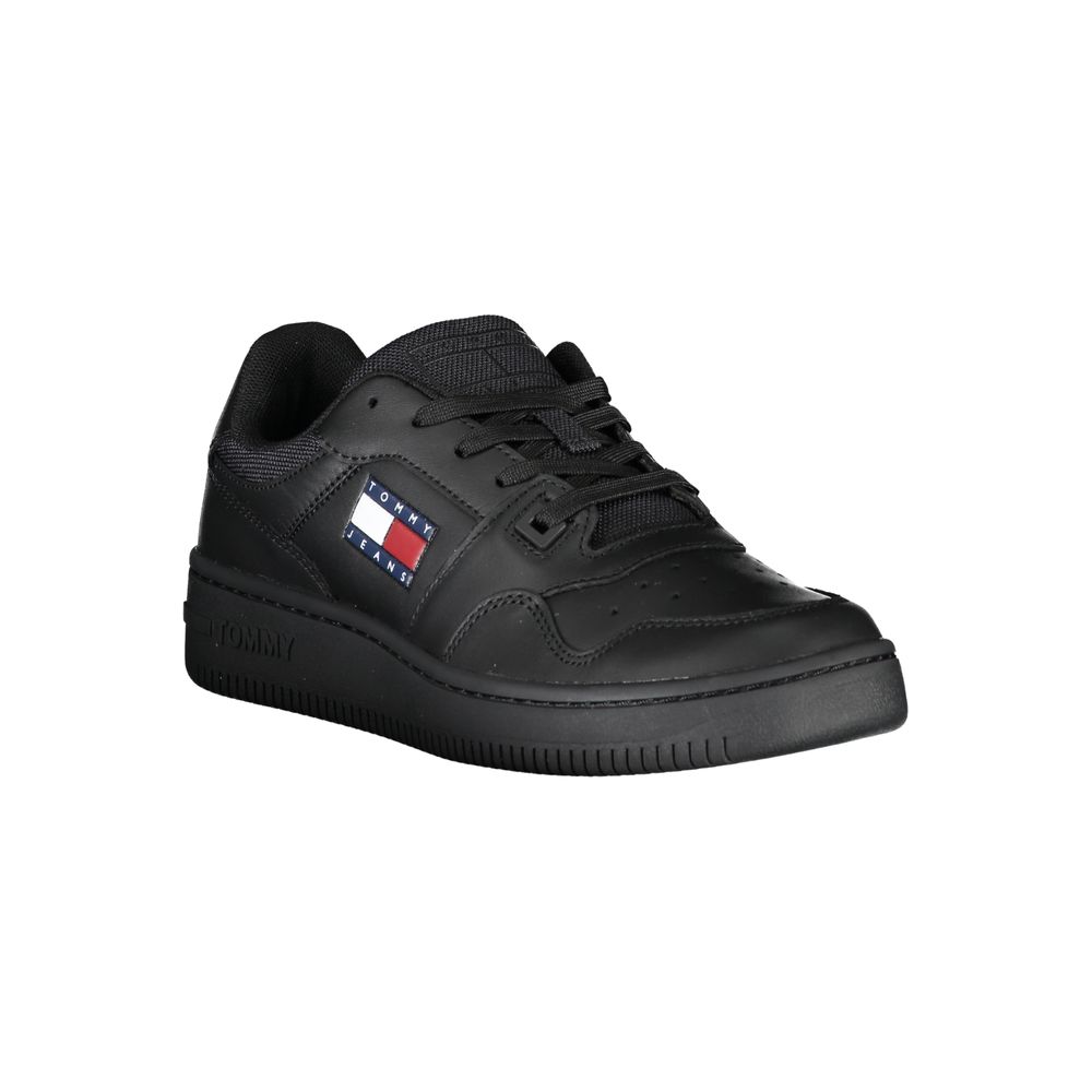 Black Polyester Sneaker-Tommy Hilfiger-LabelTerrace.com