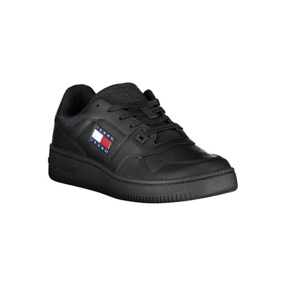 Black Polyester Sneaker-Tommy Hilfiger-LabelTerrace.com