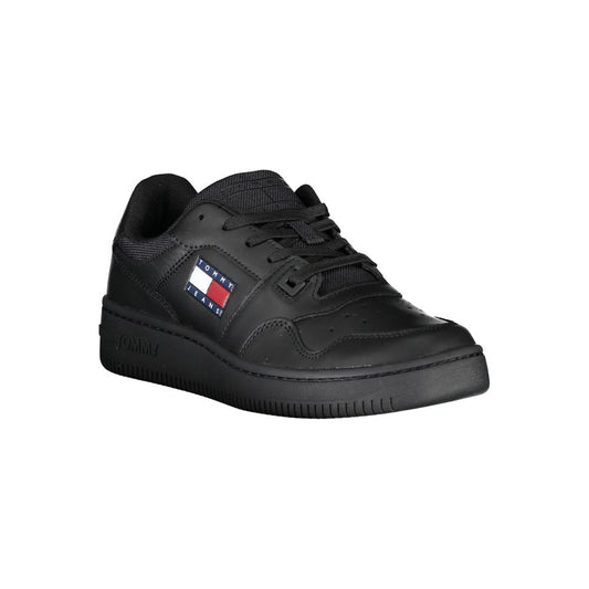 Black Polyester Sneaker-Tommy Hilfiger-LabelTerrace.com