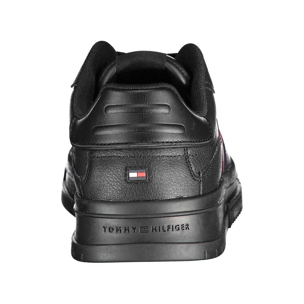 Black Polyester Sneaker-Tommy Hilfiger-LabelTerrace.com