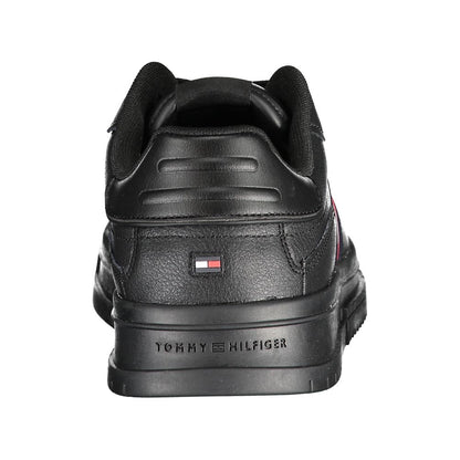Black Polyester Sneaker-Tommy Hilfiger-LabelTerrace.com