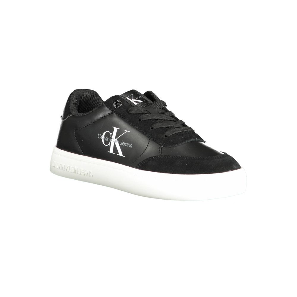 Black Polyester Sneaker