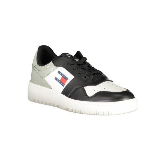 Black Polyester Sneaker-Tommy Hilfiger-LabelTerrace.com