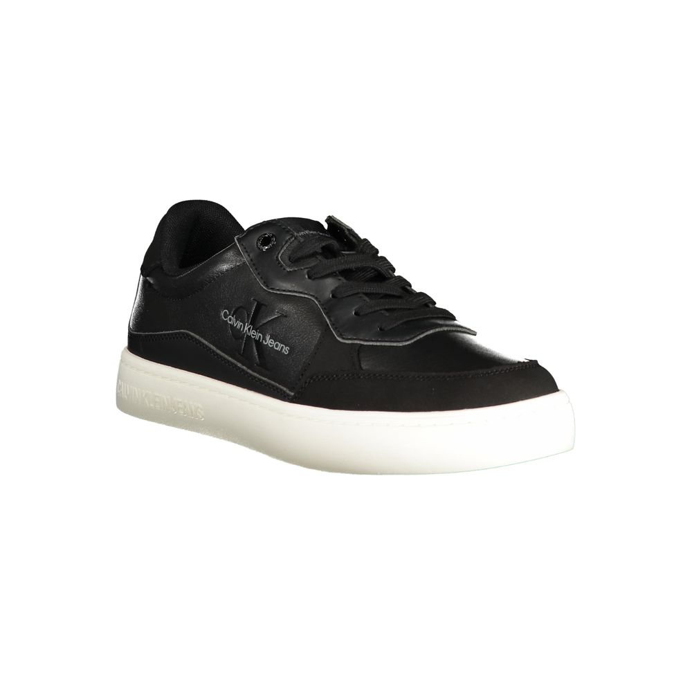 Black Polyester Sneaker