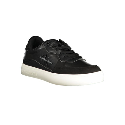 Black Polyester Sneaker