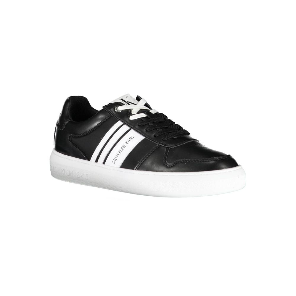 Black Polyester Sneaker
