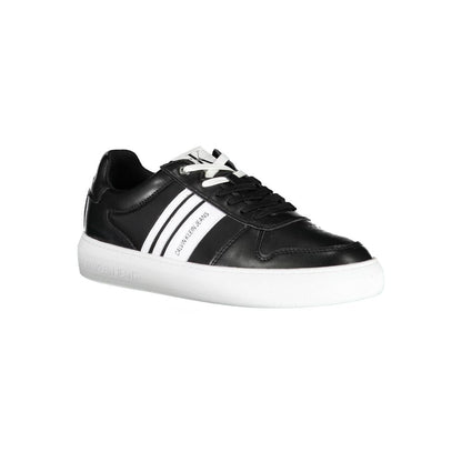 Black Polyester Sneaker