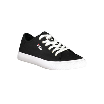 Black Polyester Sneaker