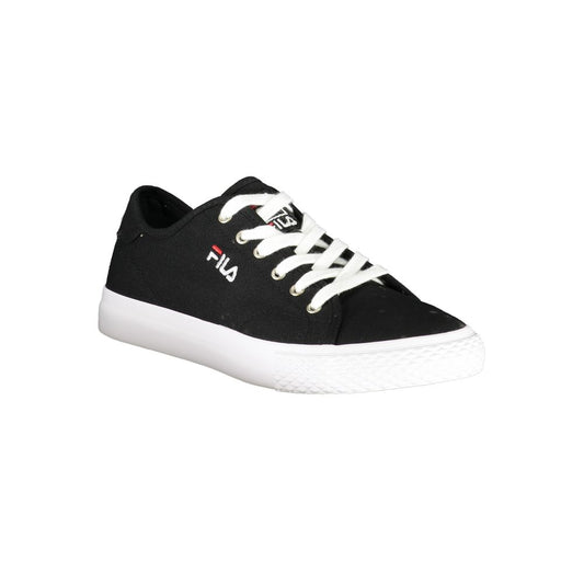 Black Polyester Sneaker
