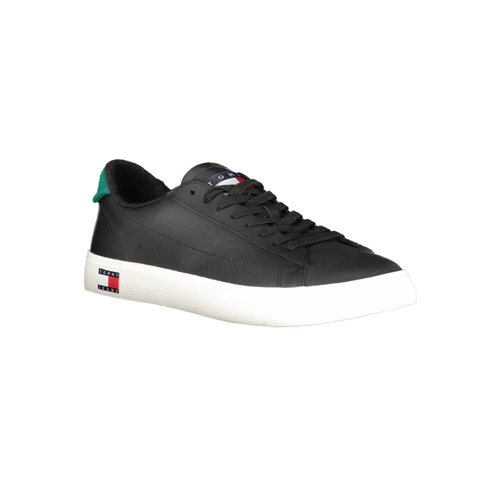 Black Polyester Sneaker-Tommy Hilfiger-LabelTerrace.com