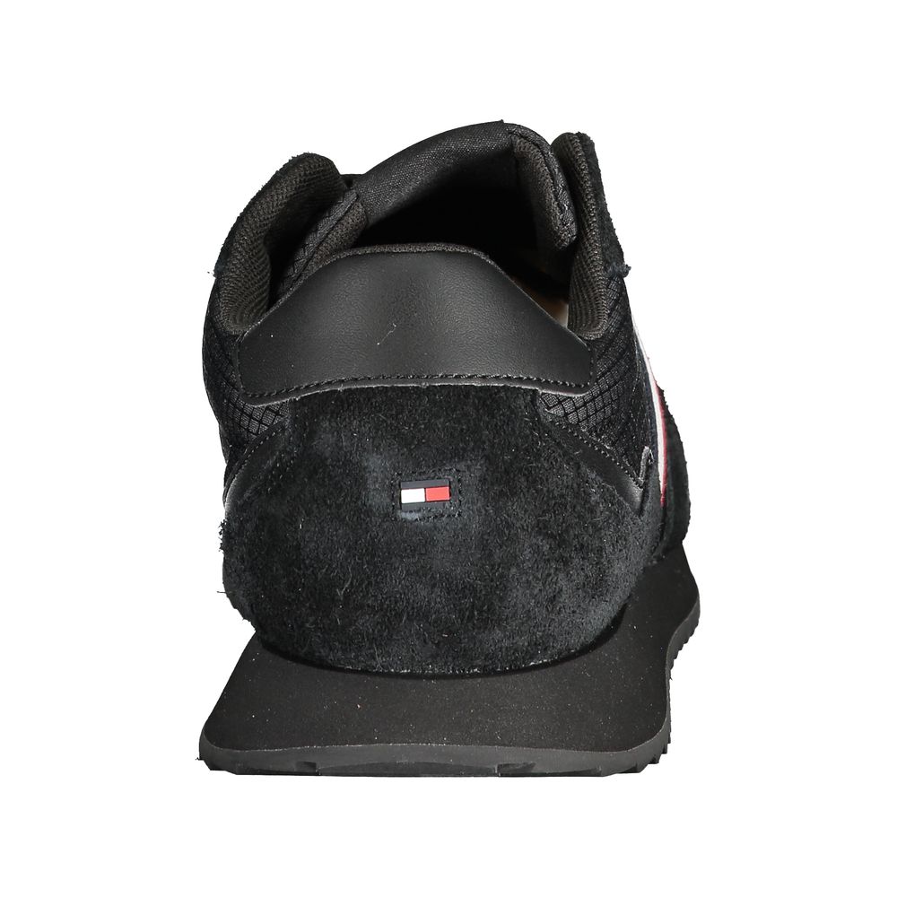 Black Polyester Sneaker-Tommy Hilfiger-LabelTerrace.com