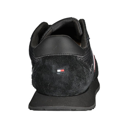 Black Polyester Sneaker-Tommy Hilfiger-LabelTerrace.com