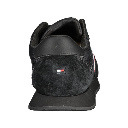 Black Polyester Sneaker-Tommy Hilfiger-LabelTerrace.com