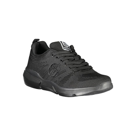 Black Polyester Sneaker