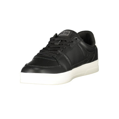 Black Polyester Sneaker