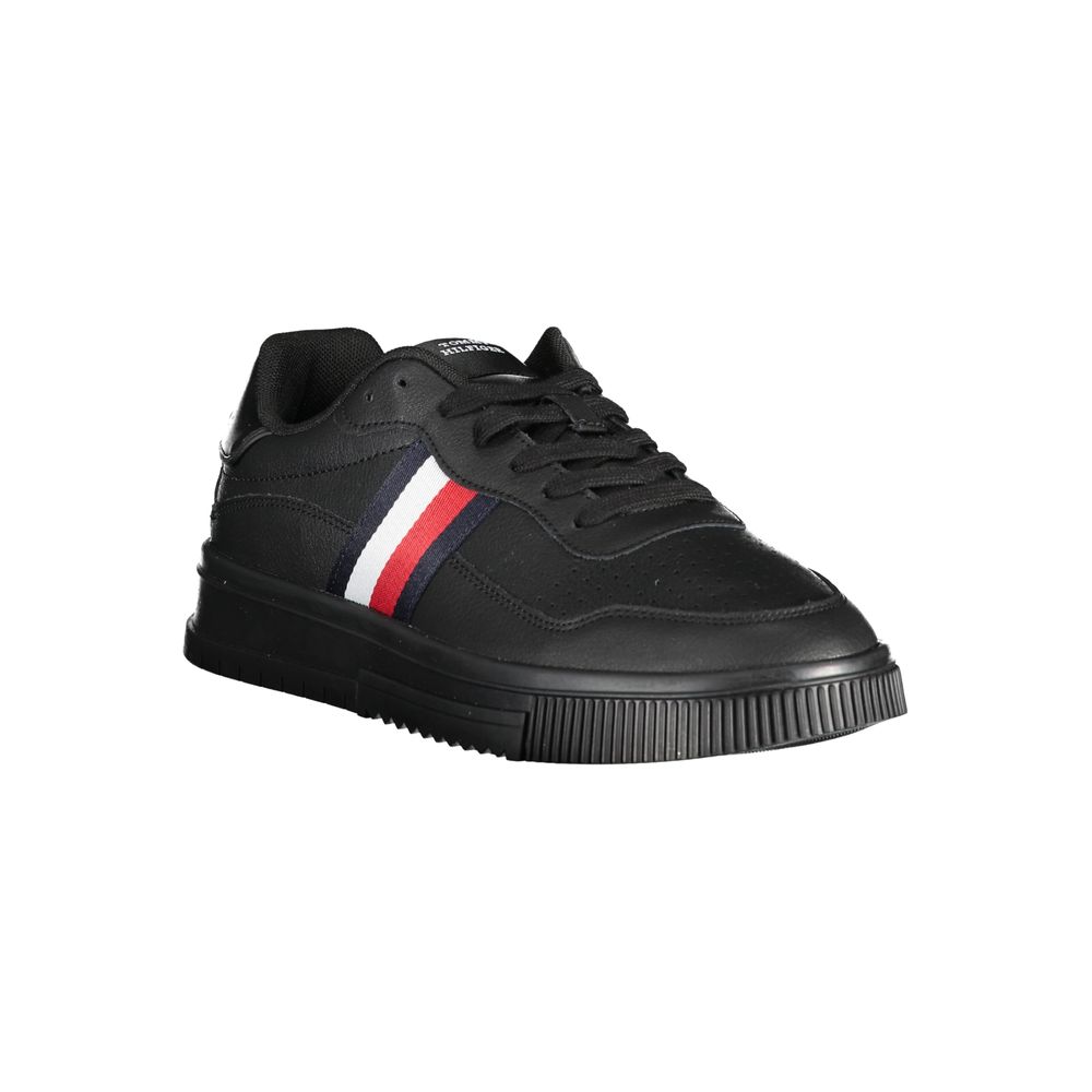 Black Polyester Sneaker-Tommy Hilfiger-LabelTerrace.com